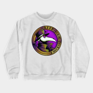 Keep Your Distance – Plague Doctor (Purple) Crewneck Sweatshirt